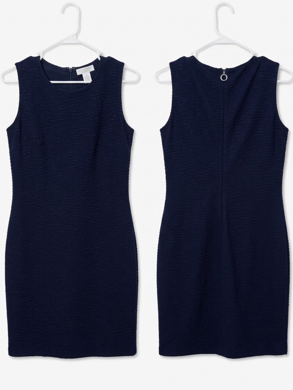 Caroline Constas Sleeveless Navy Sheath Dress